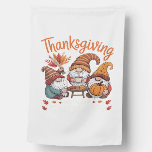 Thanksgiving Gnome Fall Leopard Turkey Essential T House Flag
