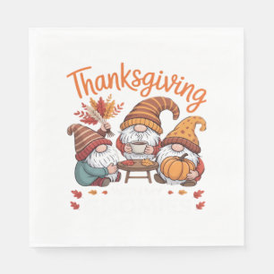 Thanksgiving Gnome Fall Leopard Turkey Essential T Napkins