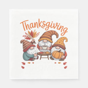 Thanksgiving Gnome Fall Leopard Turkey Essential T Napkins