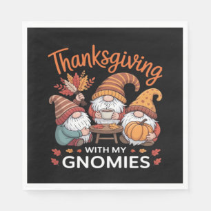 Thanksgiving Gnome Fall Leopard Turkey Essential T Napkins