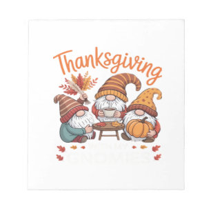 Thanksgiving Gnome Fall Leopard Turkey Essential T Notepad