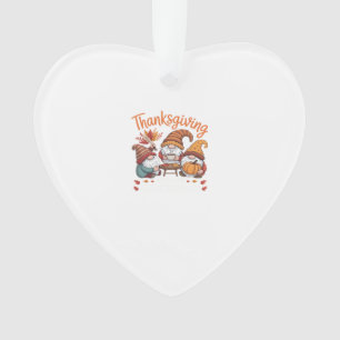 Thanksgiving Gnome Fall Leopard Turkey Essential T Ornament