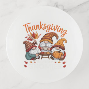 Thanksgiving Gnome Fall Leopard Turkey Essential T Trinket Tray