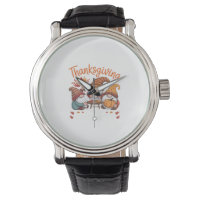 Thanksgiving Gnome Fall Leopard Turkey Essential T