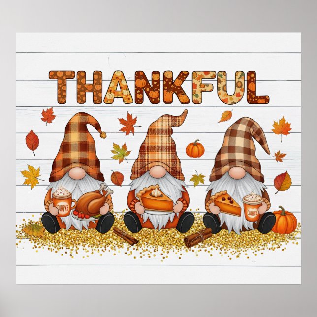 Thanksgiving Gnomes Poster (Front)