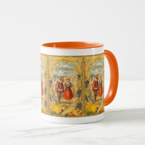 Thanksgiving Grateful Pilgrims Mug