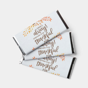 Thanksgiving Gratitude Quote Hershey Bar Favors