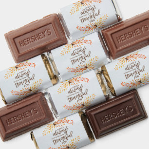 Thanksgiving Gratitude Quote  Hershey's Miniatures