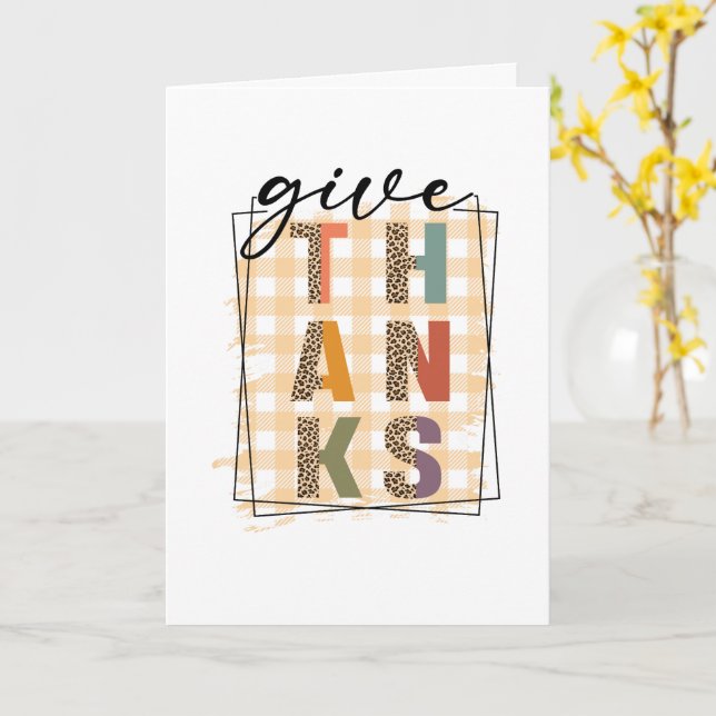 Thanksgiving Greeting Card (Yellow Flower)