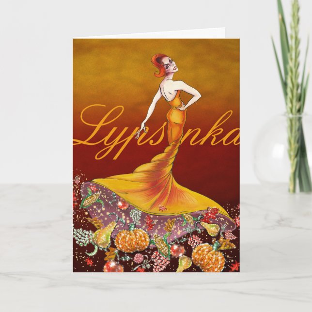 Thanksgiving Greeting Card #1 (greeting inside) (Front)