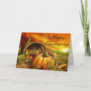 Thanksgiving Greeting Card with Quote
