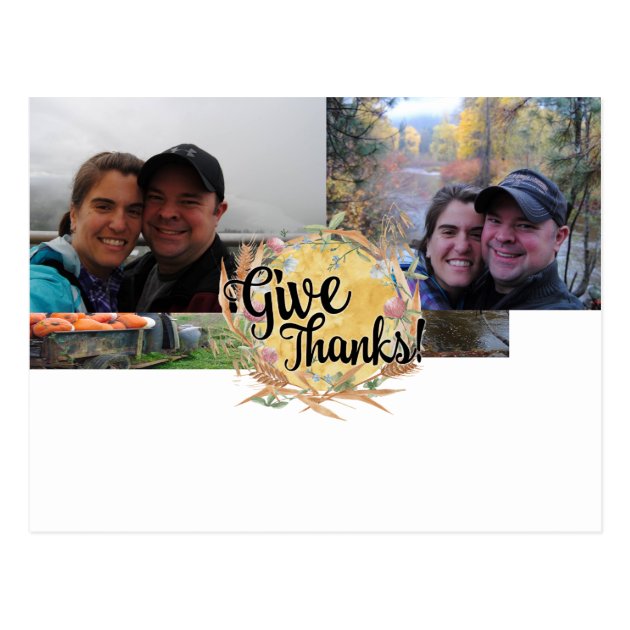 Thanksgiving Greeting Photo Postcard