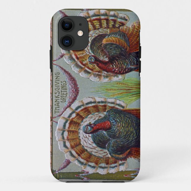 Thanksgiving Greetings 1906 Case-Mate iPhone Case (Back)