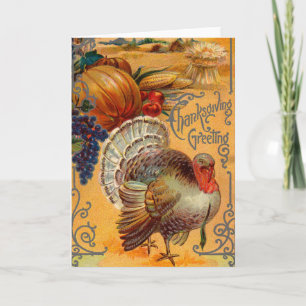 Thanksgiving Greetings Holiday Card