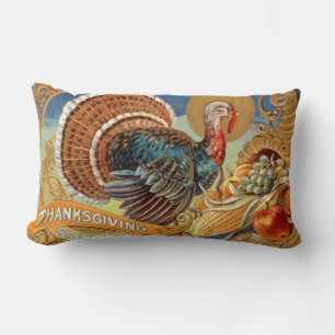 Thanksgiving Greetins Vintage Pillow