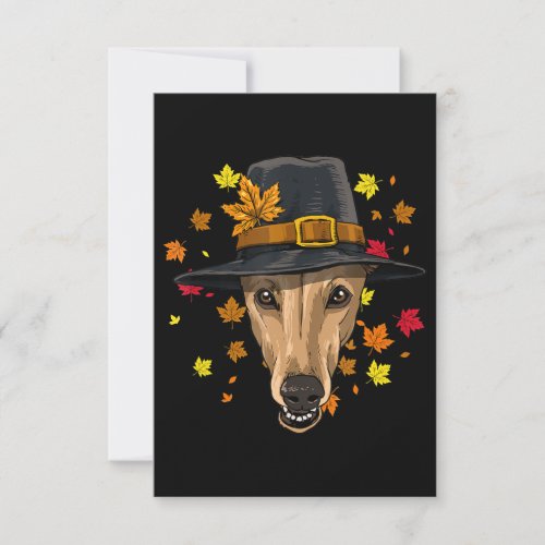 Thanksgiving Greyhound Pilgrim Costume Men Women Invitation