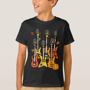 Thanksgiving Guitars Fall Rock Music Riocker Men B T-Shirt