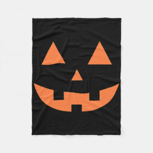 Thanksgiving Halloween Fall Scary Jack O' Lantern Fleece Blanket