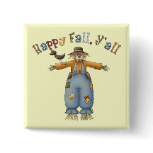 Thanksgiving Happy Fall Square Button