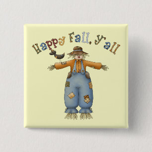 Thanksgiving Happy Fall Square Button
