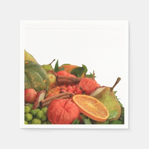 Thanksgiving Harvest Collection Paper Napkins