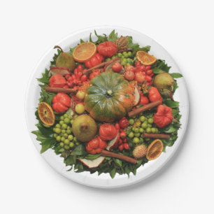 Thanksgiving Harvest Collection Paper Plates