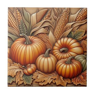 Thanksgiving Harvest Pumpkins Corn 