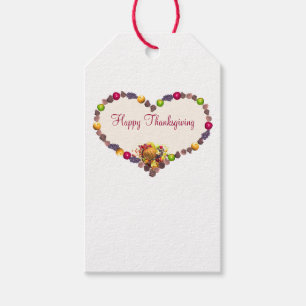 Thanksgiving Heart and Cornucopia Gift Tags