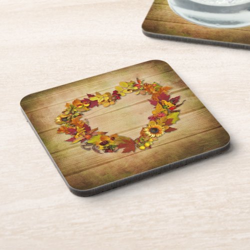 Thanksgiving Heart Coasters set of 6