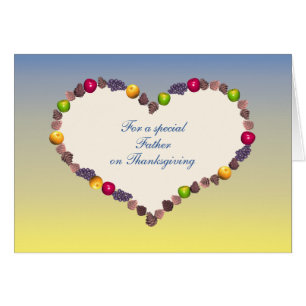 Thanksgiving Heart - For Father Cards