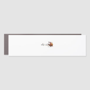 Thanksgiving Heartbeat Turkey Nurse Pulse Fall RN Car Magnet