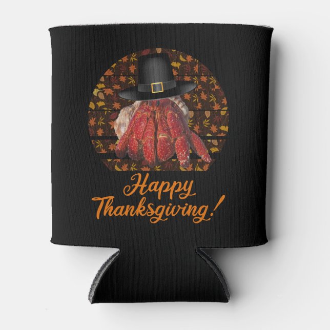 Thanksgiving Hermit Crab Can Cooler (Front)