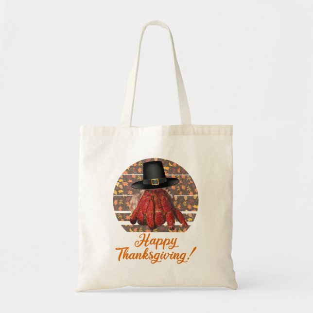 Thanksgiving Hermit Crab Tote Bag (Front)