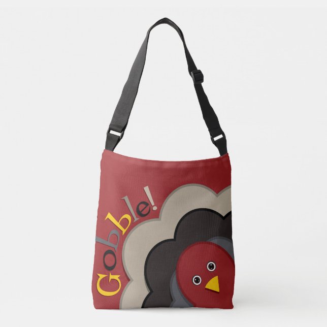 Thanksgiving hiding turkey crossbody bag (Front)