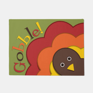 Thanksgiving hiding turkey doormat