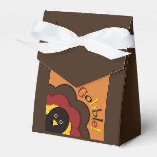 Thanksgiving hiding turkey favor boxes