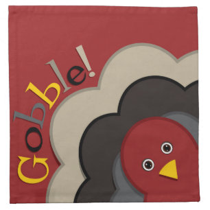 Thanksgiving hiding turkey napkin