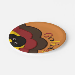 Thanksgiving hiding turkey paper plates