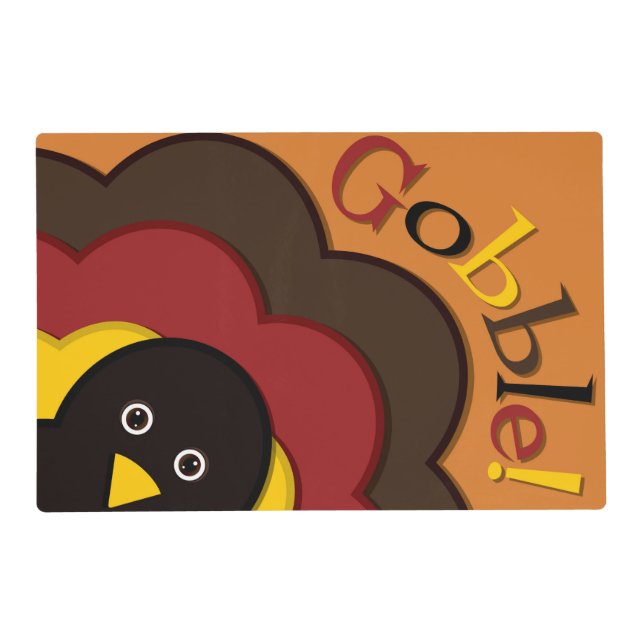 Thanksgiving hiding turkey placemat (Front)