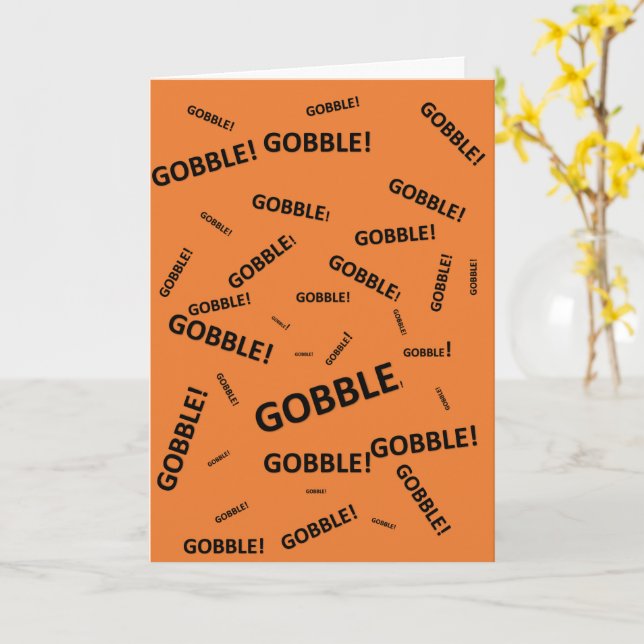 Thanksgiving Holiday card (Yellow Flower)