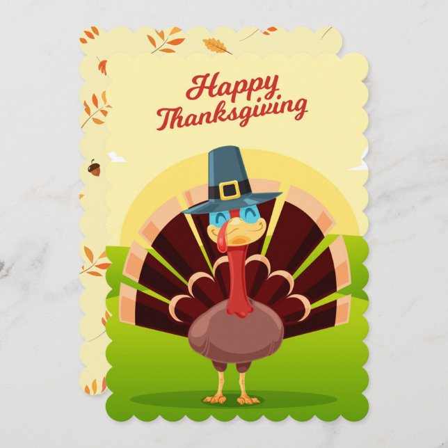 Thanksgiving Holiday Card (Front/Back)