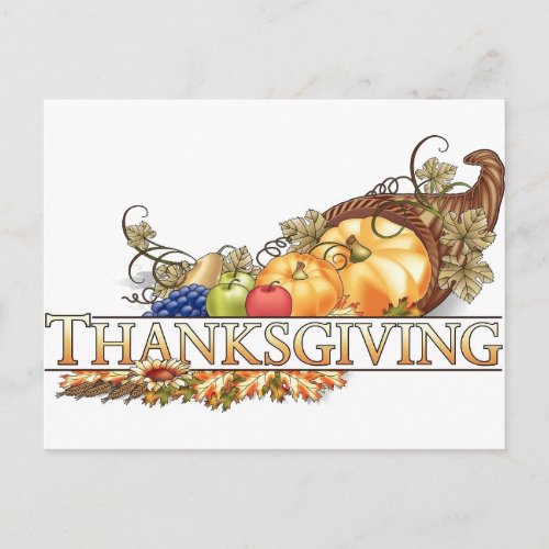 Thanksgiving Holiday Postcard