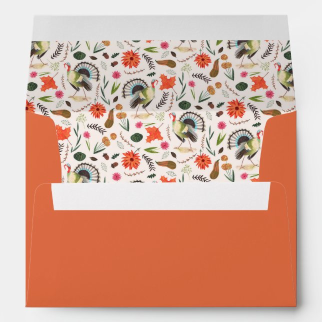 Thanksgiving Holiday | Pre-addressed Envelope (Back (Bottom))