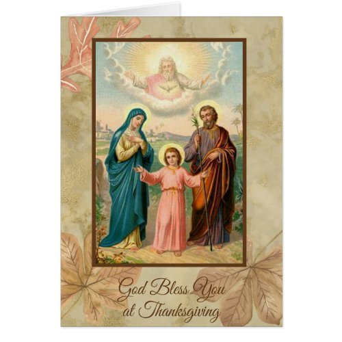 Thanksgiving Holy Family Jesus Mary St Joseph