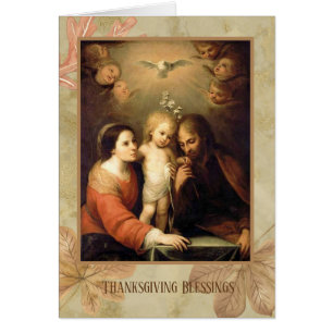 Thanksgiving Holy Family Jesus Mary St. Joseph Cards