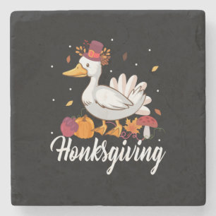 Thanksgiving Honksgiving Stone Coaster