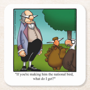 Thanksgiving Humor Bar Coasters