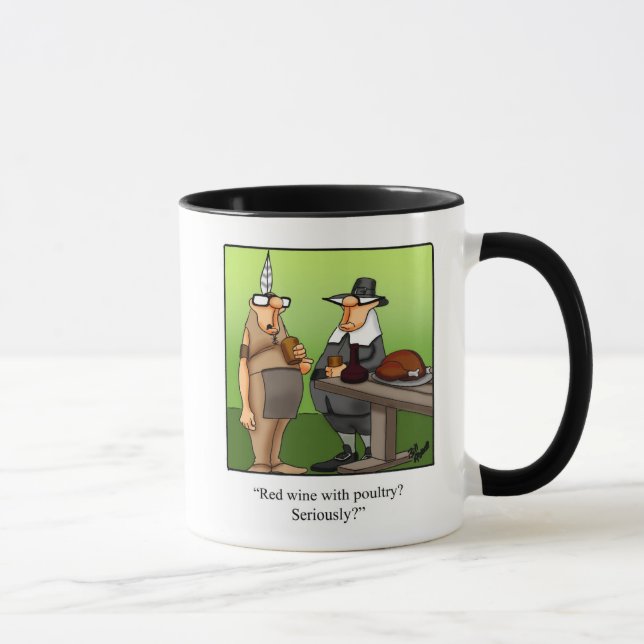 Thanksgiving Humor Coffee Mug Gift (Right)