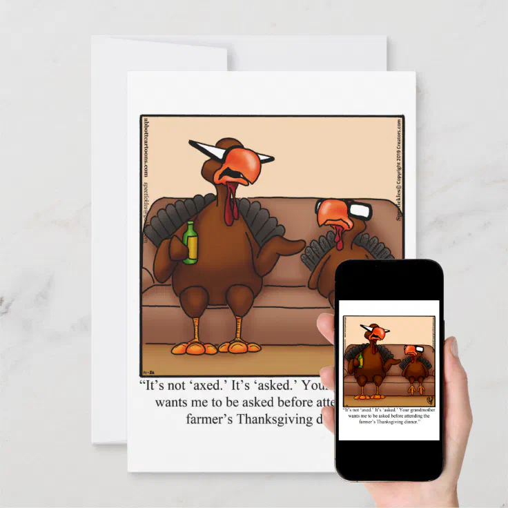 Thanksgiving Humor Dinner Invitations | Zazzle