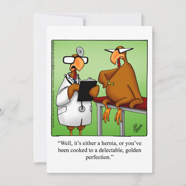 Thanksgiving Humor Dinner Invitations (Front)